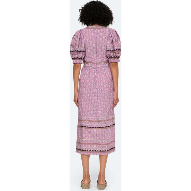 Women's Perry Puff Slv Dress, Lilac - Dresses - 3
