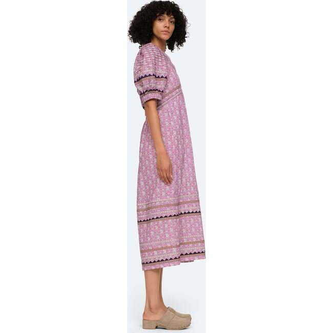 Women's Perry Puff Slv Dress, Lilac - Dresses - 4