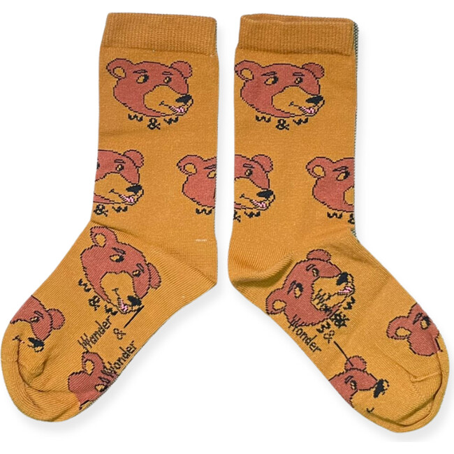 Honey Bear Socks, Yellow