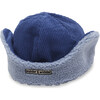 Indigo Cord Aviator Hat, Navy - Hats - 3