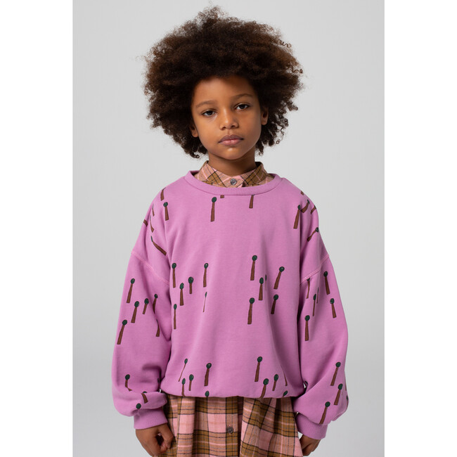 Lilac Tree Sweatshirt, Purple
