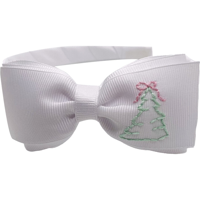 Christmas Tree Headband, White
