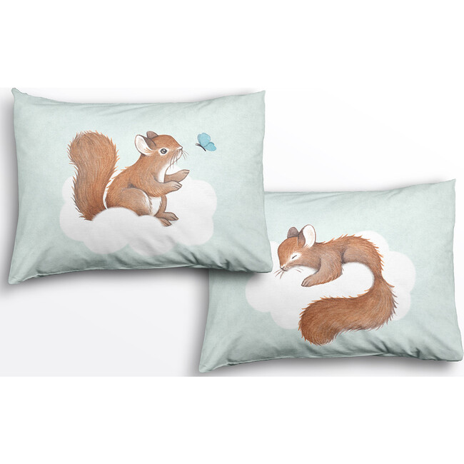 2-Pack Squirrel Pillowcase Set