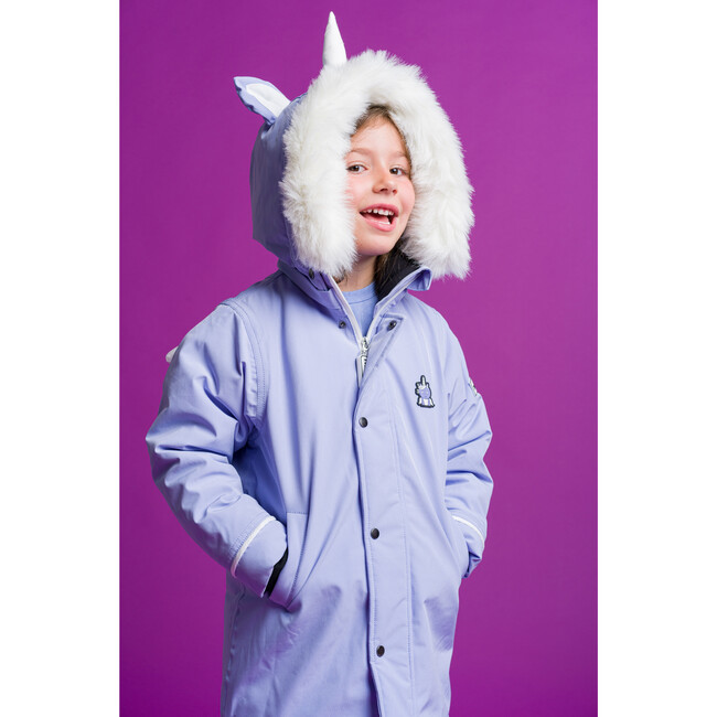 Sparkle Winter Parka, Purple - Parkas - 5