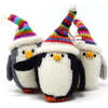 Penguins with Striped Hats Ornaments, Set of 3 - Ornaments - 1 - thumbnail