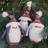 Penguins with Striped Hats Ornaments, Set of 3 - Ornaments - 3