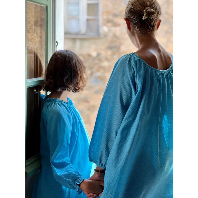 Maeve Nightgown, Blue - Nightgowns - 3