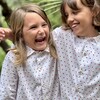 Aimee Block-printed Pajama Set, Red - Pajamas - 2