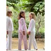 Aimee Block-printed Pajama Set, Red - Pajamas - 3