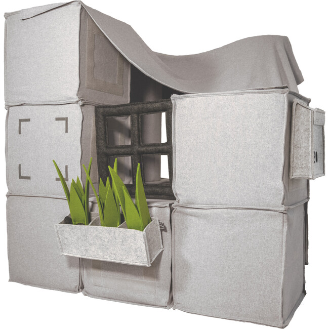 Outdoor Planter Accessory, Light Grey - Play Tents - 2