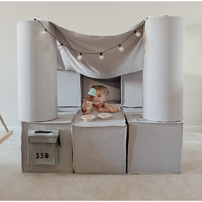 Play Sofa, Heather Grey - Kids Seating - 3