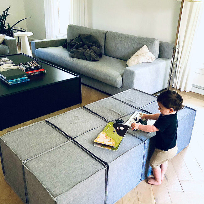 Play Sofa, Heather Grey - Kids Seating - 6