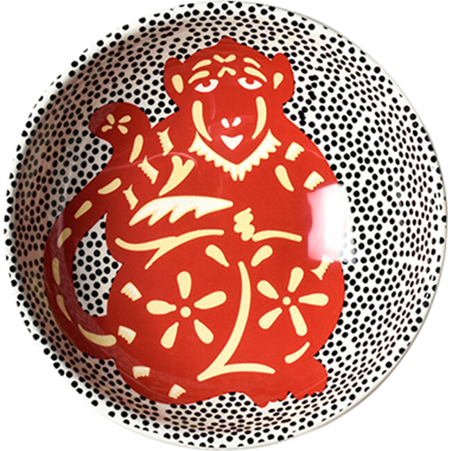 Chinese Zodiac Bowl Accent Bowl, Monkey