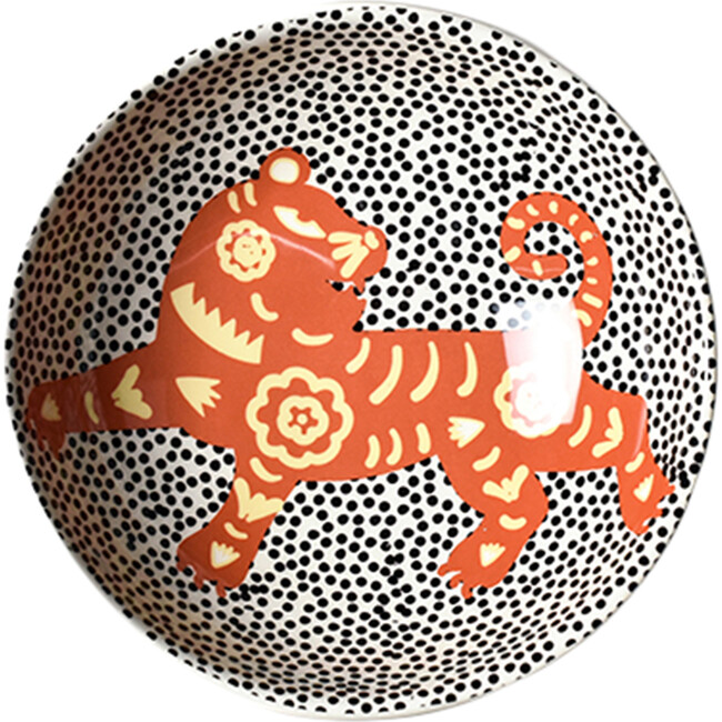 Chinese Zodiac Bowl Accent Bowl, Tiger