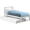 Twin Bed with Trundle, White - Beds - 1 - thumbnail