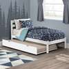Twin Bed with Trundle, White - Beds - 5