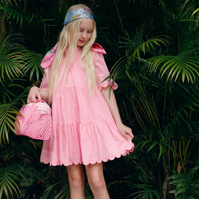 Lucilla Cotton Dress, Pink - Marlo Kids Dresses | Maisonette
