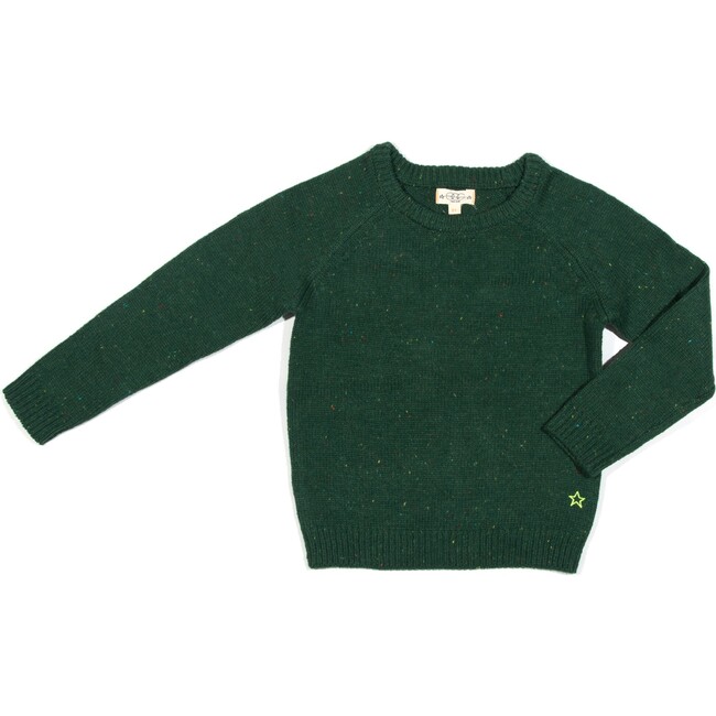 Leon Sweater, Green Confetti - Sweaters - 1