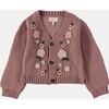Burlwood Knit Embroidered Cardigan - Cardigans - 1 - thumbnail