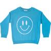 Say Cheese Splash Knit Sweater, Blue - Sweaters - 1 - thumbnail