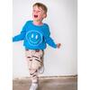 Say Cheese Splash Knit Sweater, Blue - Sweaters - 3