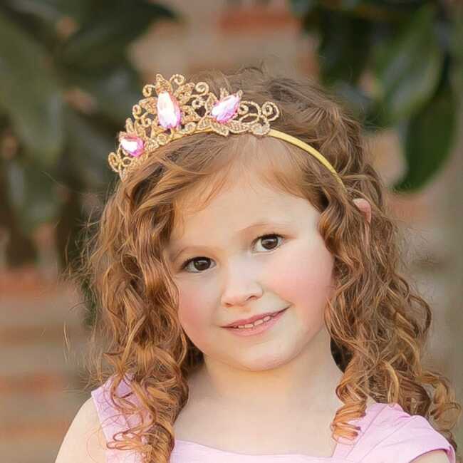 Deluxe Princess Crown & Wand Set, Pink - Costume Accessories - 3