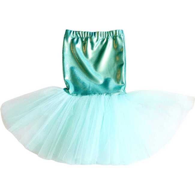 Mermaid Tail, Crown & Wand Gift Set, Aqua - Costumes - 4