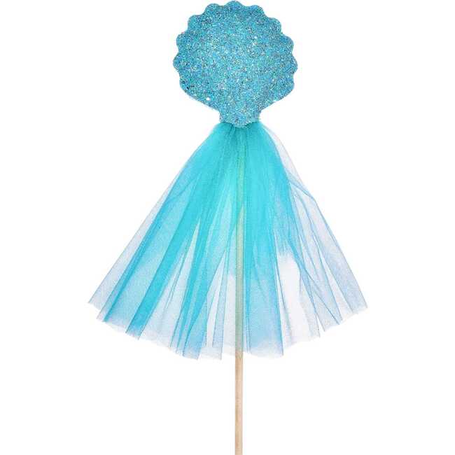 Mermaid Tail, Crown & Wand Gift Set, Aqua - Costumes - 6