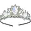 Deluxe Princess Crown & Wand Set, Silver - Costume Accessories - 6