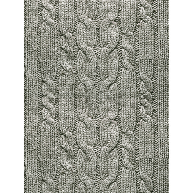 Cable Knit Wallpaper, Heather Grey