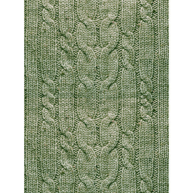 Cable Knit Wallpaper, Hunter Green, Removable