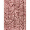 Cable Knit Wallpaper, Mauve, Removable - Wallpaper - 3