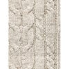 Cable Knit Wallpaper, Cream, Removable - Wallpaper - 3