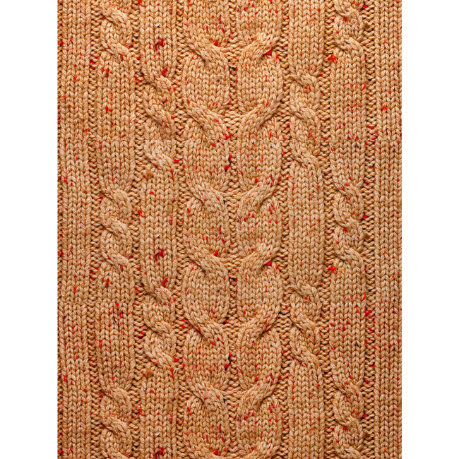 Cable Knit Wallpaper, Clay, Removable