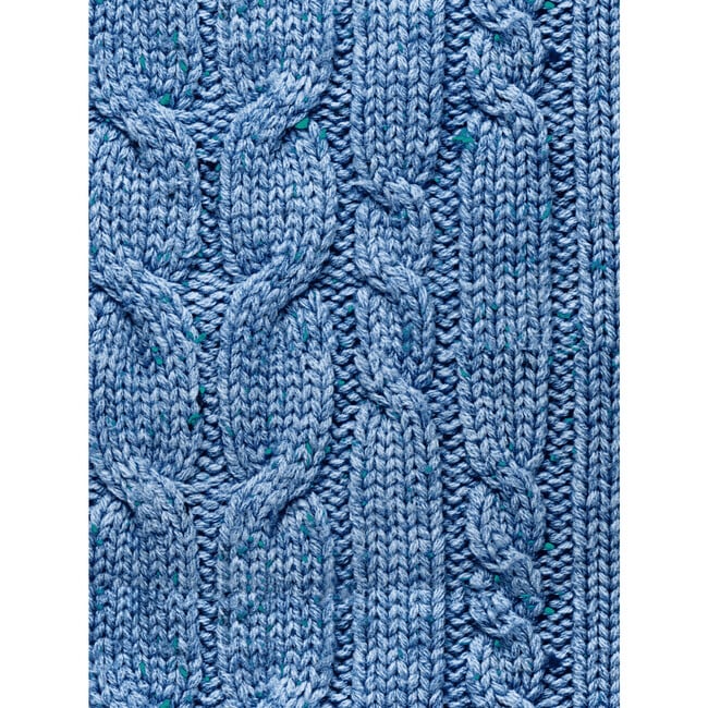 Cable Knit Wallpaper, Blue, Removable - Wallpaper - 3