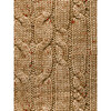 Cable Knit Wallpaper, Brown, Removable - Wallpaper - 3