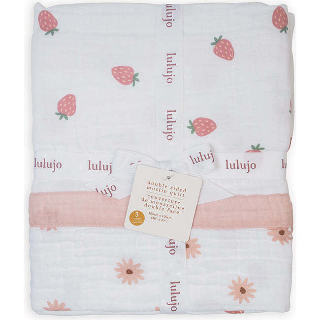 Quilt, Daisies & Strawberries - Blankets - 3