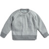 Egg New York x Archer's Bow Cashmere Cotton Stripe Raglan Crew, Grey - Sweaters - 1 - thumbnail