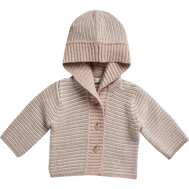 Egg New York x Archer's Bow Cotton Cashmere Links Cardigan, Pink