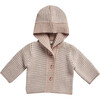 Egg New York x Archer's Bow Cotton Cashmere Links Cardigan, Pink - Sweaters - 1 - thumbnail