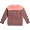 Egg New York x Archer's Bow Cashmere Cable Crew , Pink - Sweaters - 1 - thumbnail
