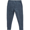 Egg New York x Archer's Bow Cashmere Ribbed Joggers, Blue - Pants - 2