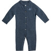 Egg New York x Archer's Bow Cashmere Ribbed Onesie, Navy - Onesies - 1 - thumbnail
