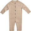 Egg New York x Archer's Bow Cashmere Ribbed Onesie, Natural - Onesies - 1 - thumbnail