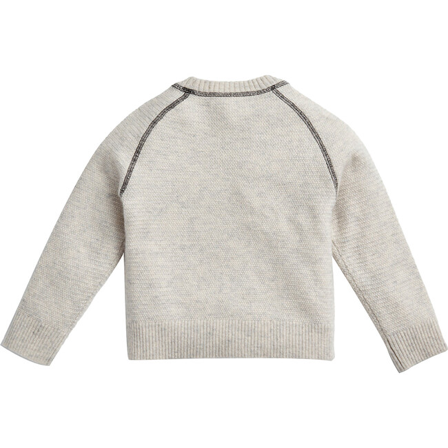 Egg New York x Archer's Bow Cashmere Textured Sweatshirt, Grey