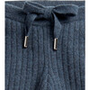 Egg New York x Archer's Bow Cashmere Ribbed Joggers, Blue - Pants - 3
