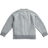 Egg New York x Archer's Bow Baby Cashmere Cotton Stripe Raglan Crew, Grey - Sweaters - 2 - thumbnail