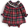 Classic Tartan Flannel Baby Set, Red - Dresses - 1 - thumbnail
