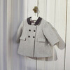 Elegant Baby Coat, Light Grey - Coats - 2
