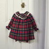 Classic Tartan Flannel Baby Set, Red - Dresses - 3